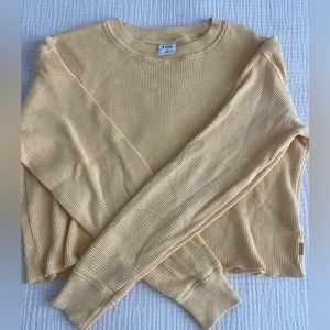 Aritzia TNA Waffle Crew Thermal Long Sleeve